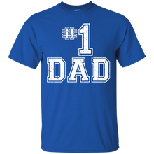 Load image into Gallery viewer, #1 Dad Number One Father&#39;s Day Vintage Style T-Shirt - TEEEVER - Royal / S- Short Sleeve -TeeEver.com